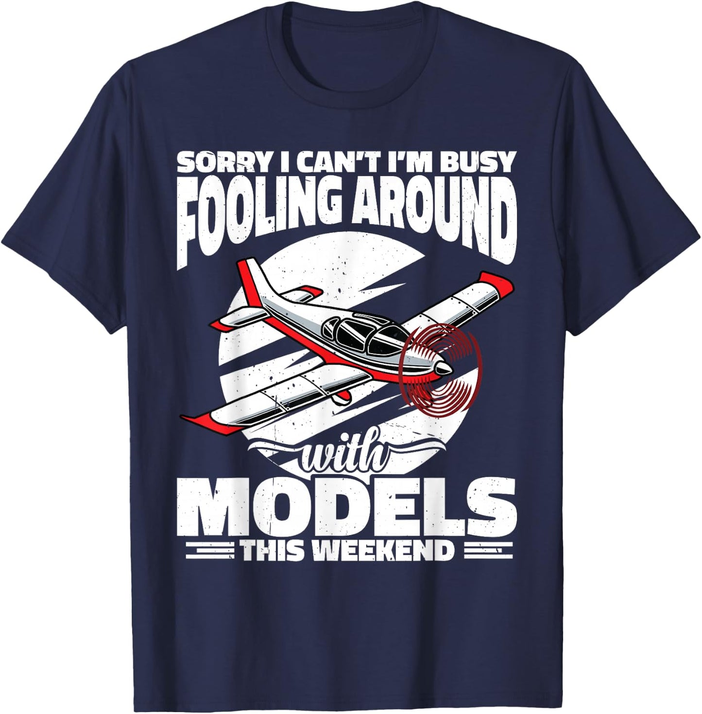 RC Plane Pilot RC Aircraft Radio Controlled Model Airplane T-Shirt - T-Shirt | Navy