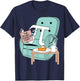 Never Ending Funny Story Pi Day Celebration Math T-Shirt - T-Shirt | Navy
