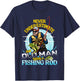 Bass Fishing Birthday Never Underestimate An Old Man T-Shirt - T-Shirt | Navy