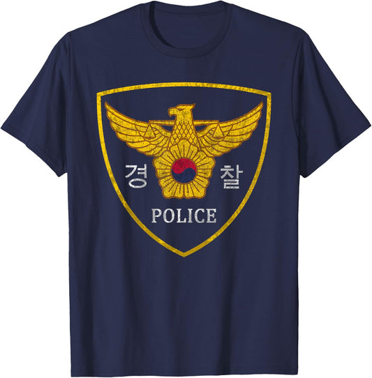 Korean National Police Seoul Police SWAT T-Shirt - T-Shirt | Navy