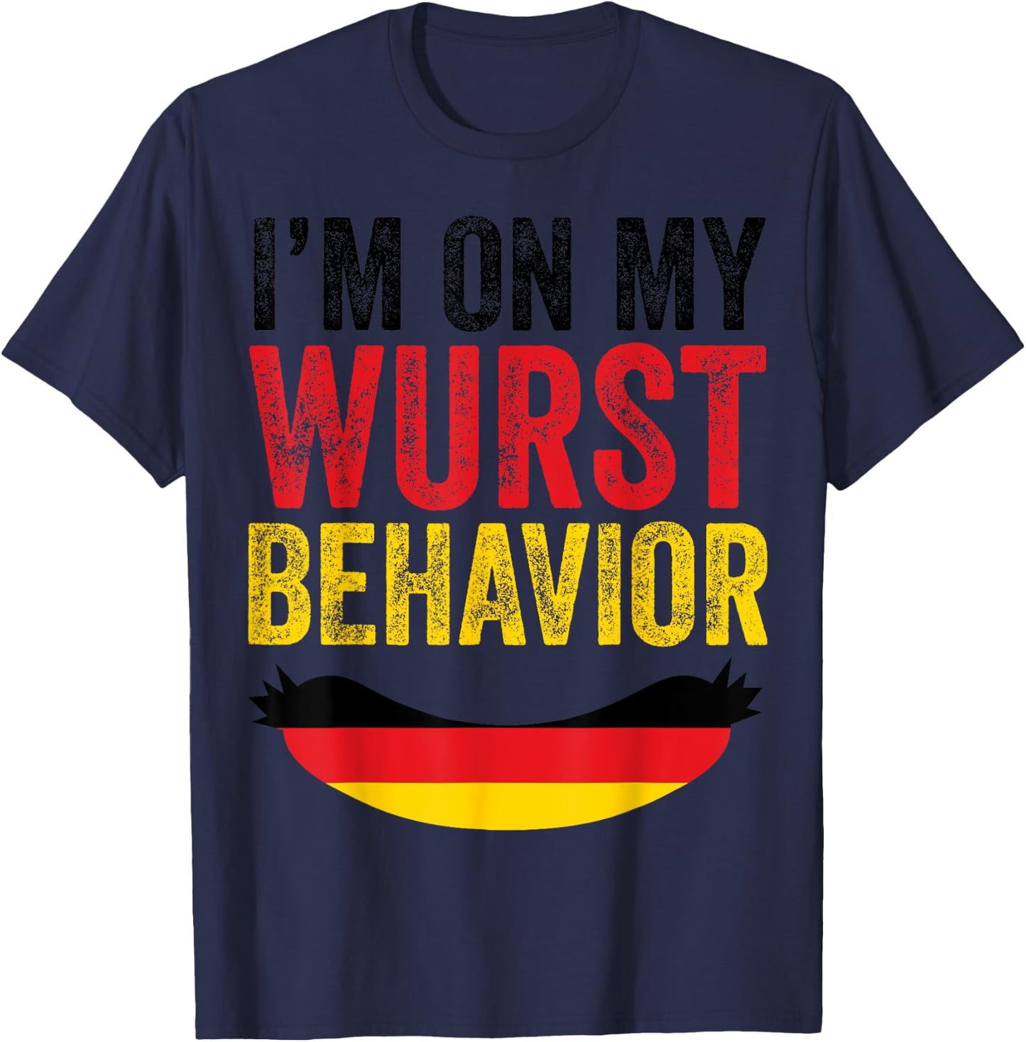 German Clothes American Oktoberfest Clothing Men Women Wurst T-Shirt - T-Shirt | Navy