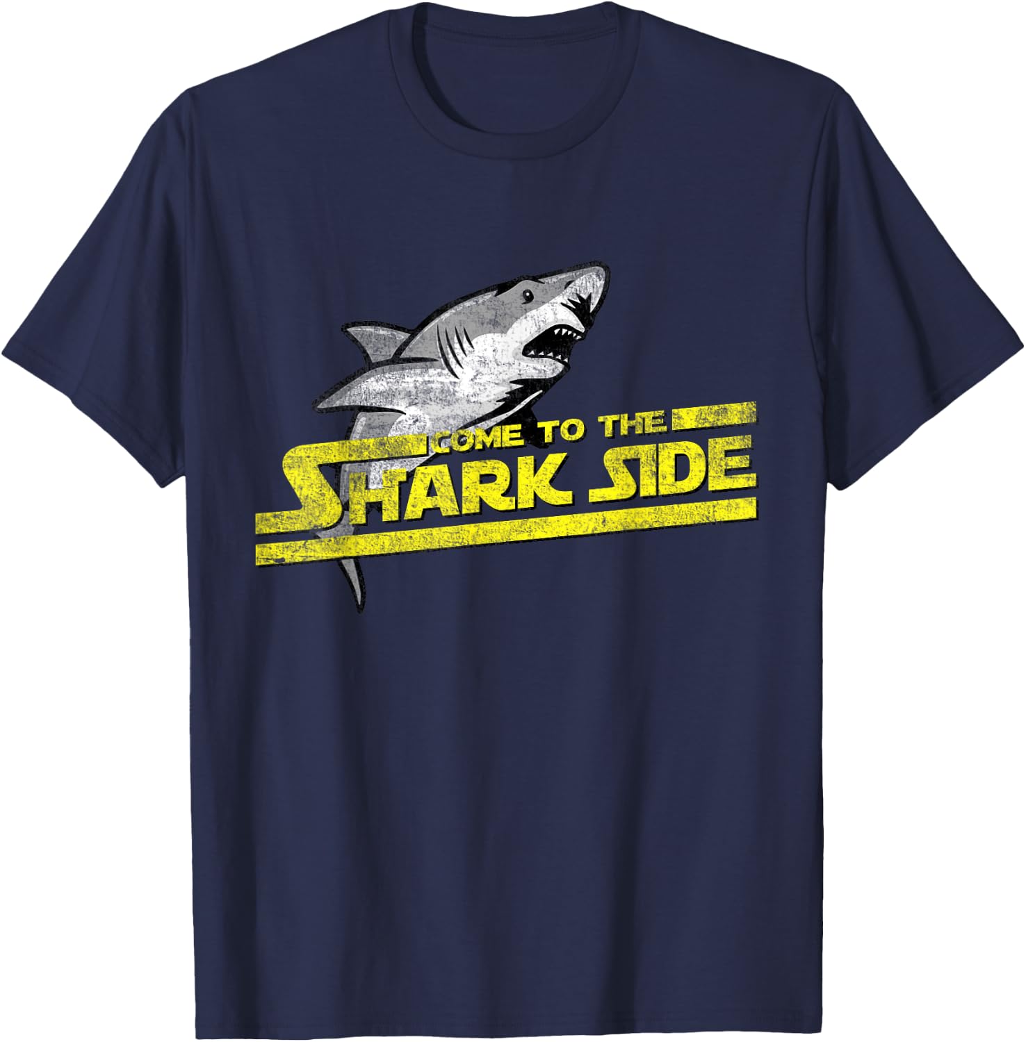 Come To The Shark Side - Funny Shark Shirt Gift T-Shirt - T-Shirt | Navy