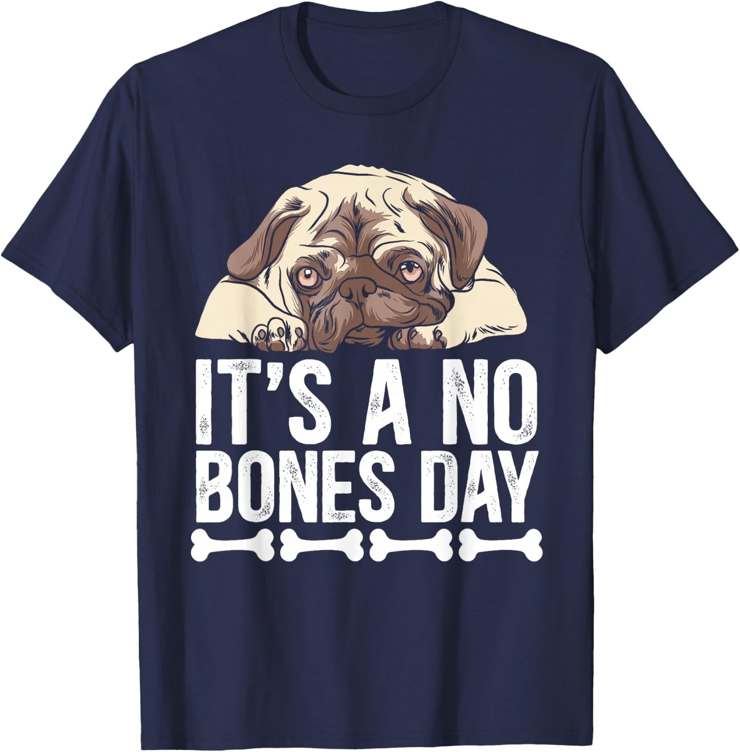 No Bones Day T-Shirt - T-Shirt | Navy