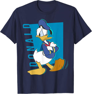 Disney Mickey and Friends Donald Duck Pop Art Portrait T-Shirt - T-Shirt | Navy