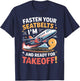 9th Birthday Airplane Take Off Boys Kids 9 Bday Funny Plane T-Shirt - T-Shirt | Navy