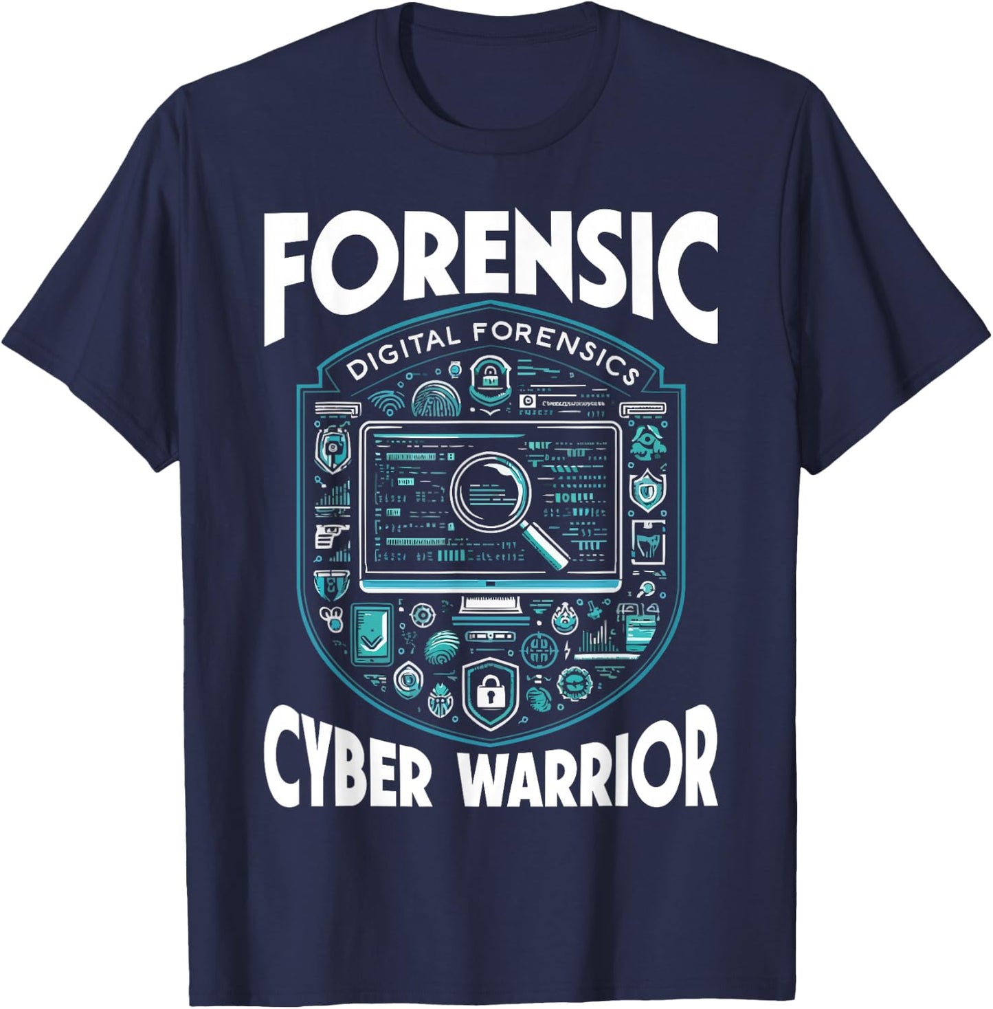 Digital Forensic Criminal Investigation Criminalistics T-Shirt - T-Shirt | Navy