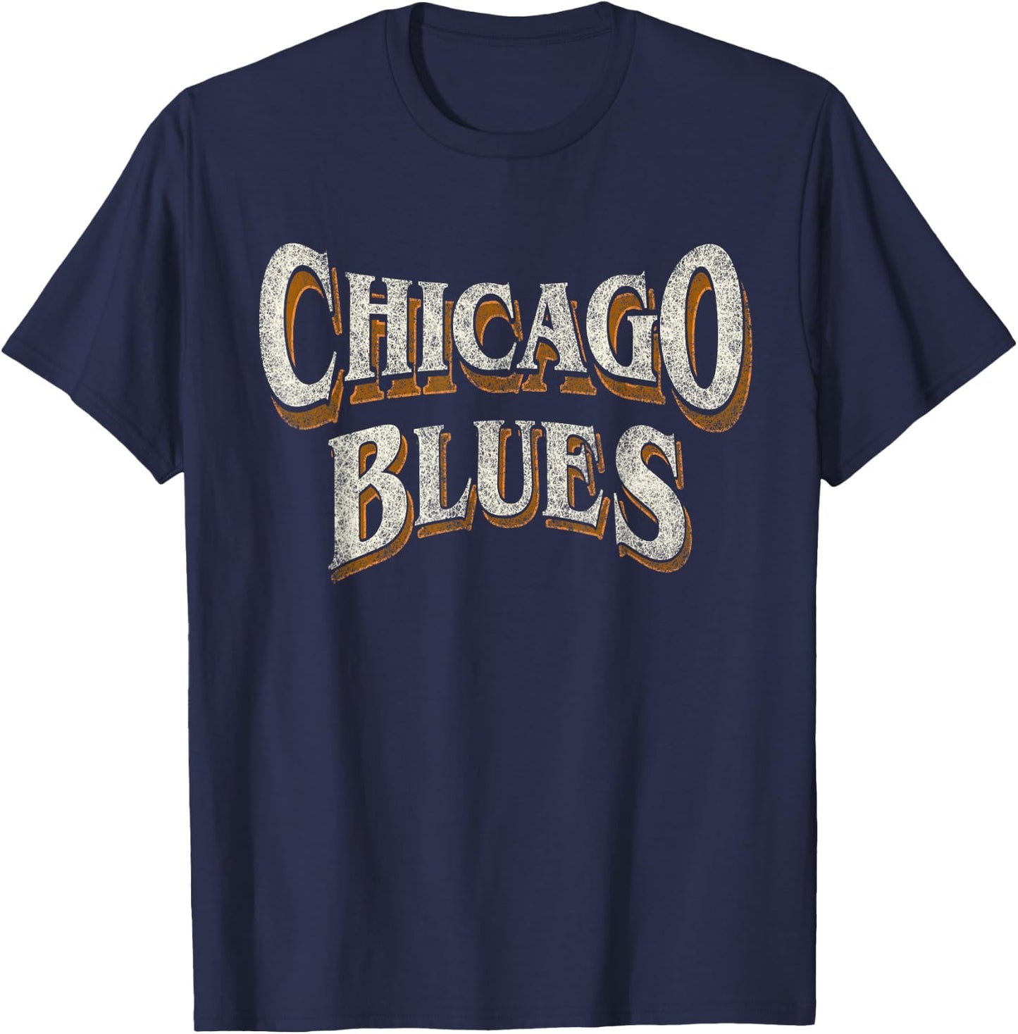 Vintage Chicago Blues T-Shirt - T-Shirt | Navy