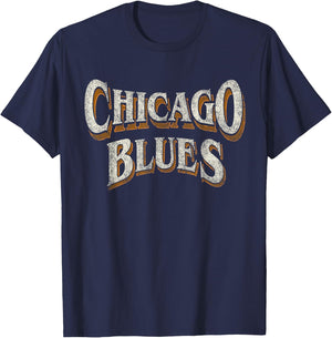 Vintage Chicago Blues T-Shirt - T-Shirt | Navy