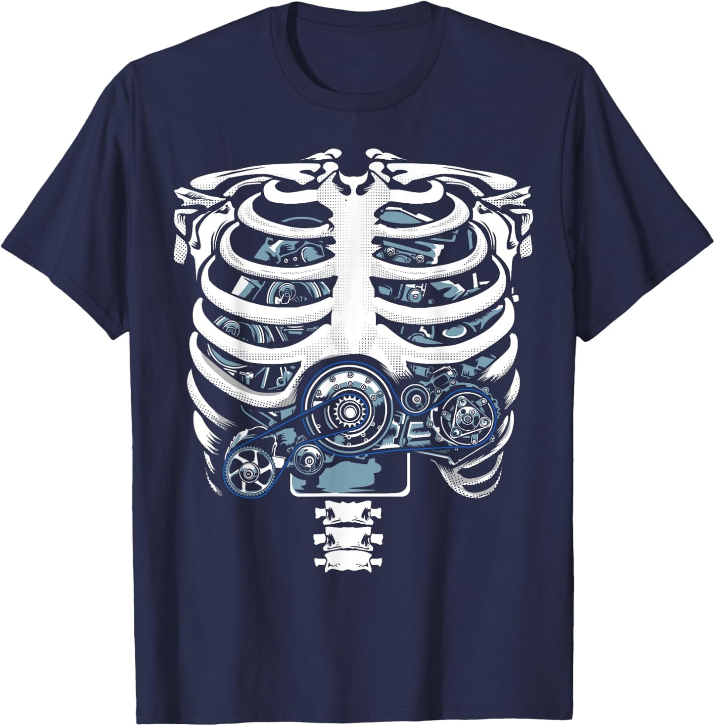 Funny Mechanic Designs Dad Car Enthusiasts Engineers T-Shirt - T-Shirt | Navy
