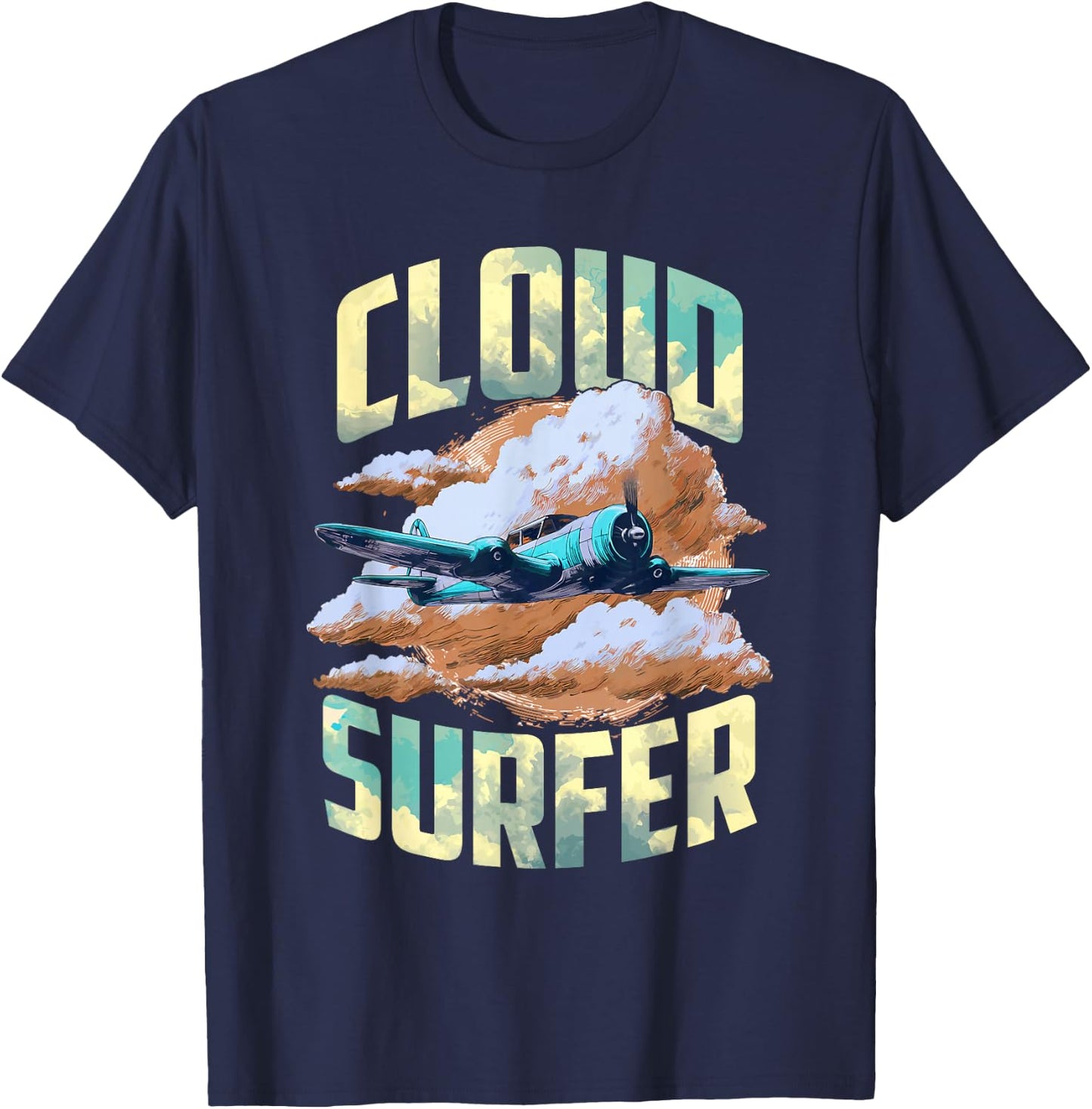 Cloud Surfer T-Shirt - T-Shirt | Navy