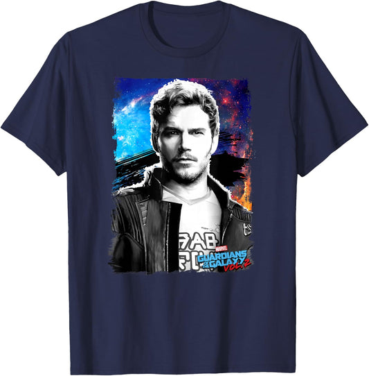 Marvel Guardians Of The Galaxy 2 Star Lord T-Shirt - T-Shirt | Navy