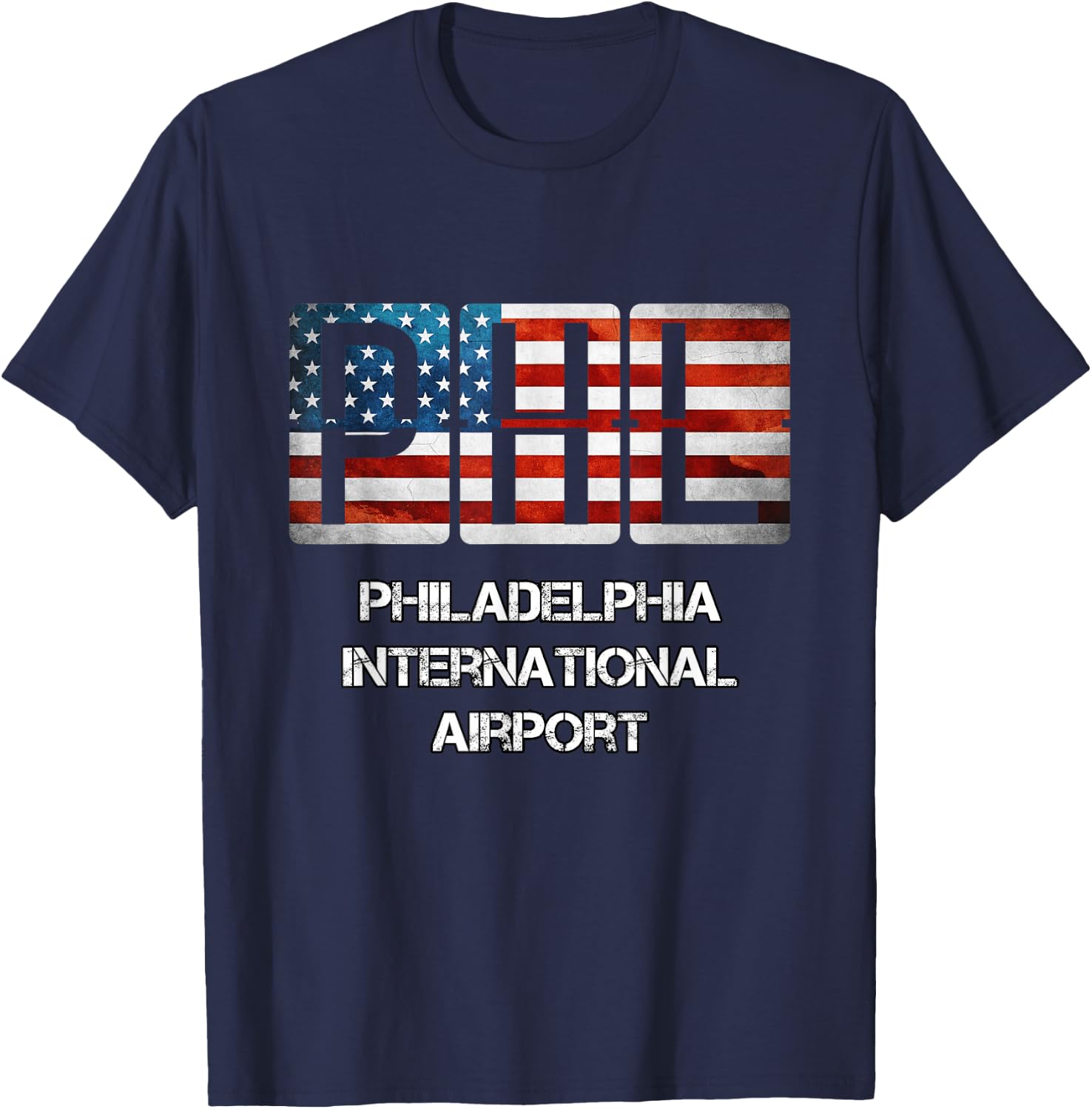 Philadelphia Airport PHL T-Shirt - T-Shirt | Navy