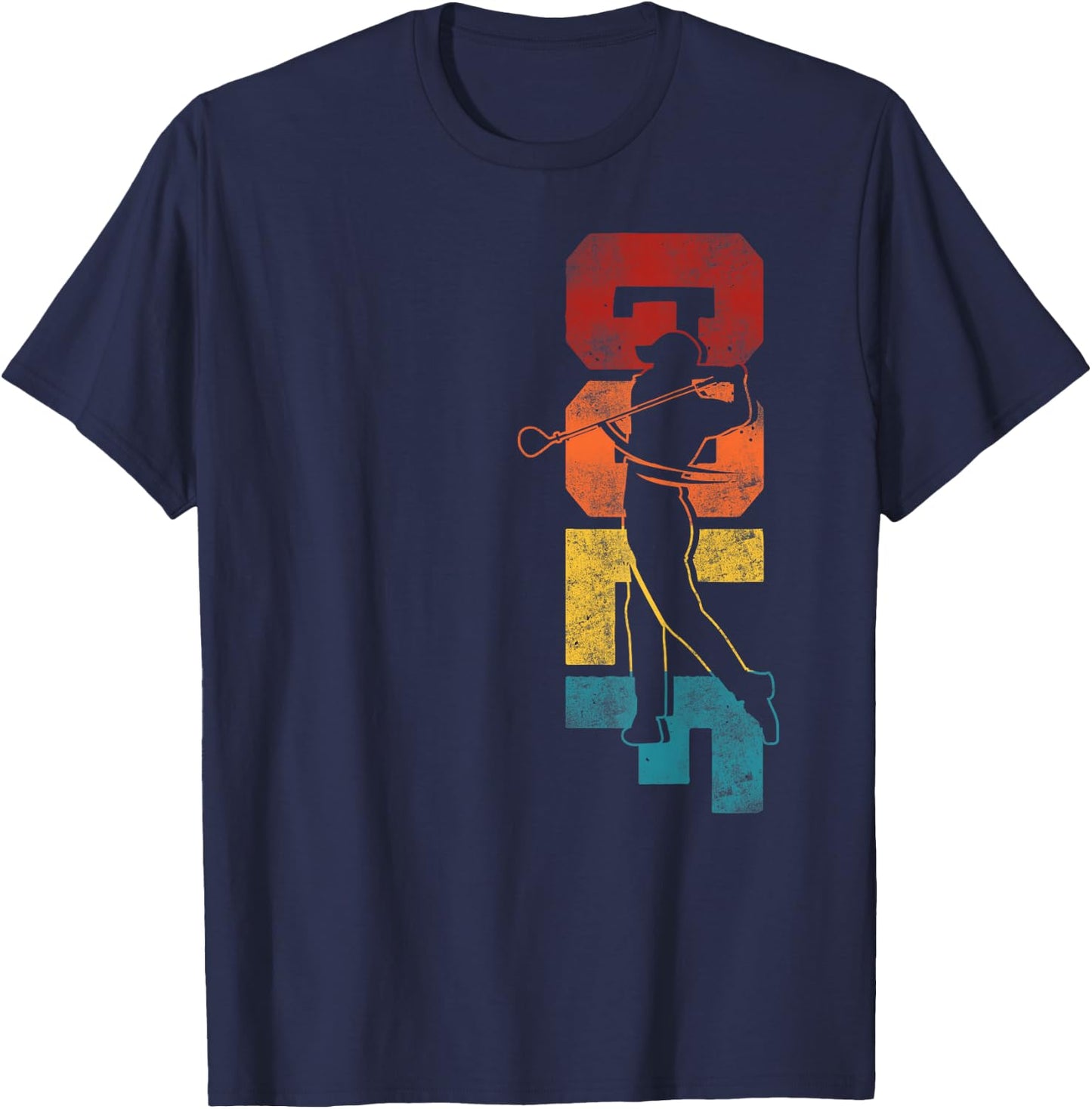 Golf Vintage Retro Golf T-Shirt - T-Shirt | Navy