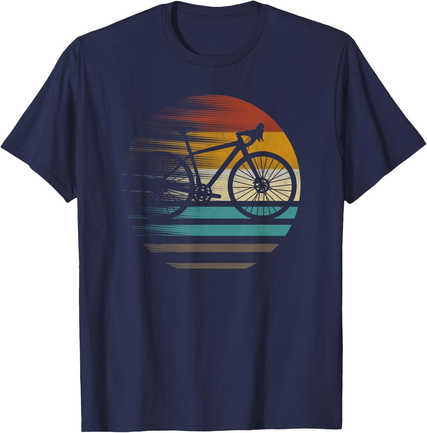 Gravelbike gravel bike gift retro vintage T-Shirt - T-Shirt | Navy
