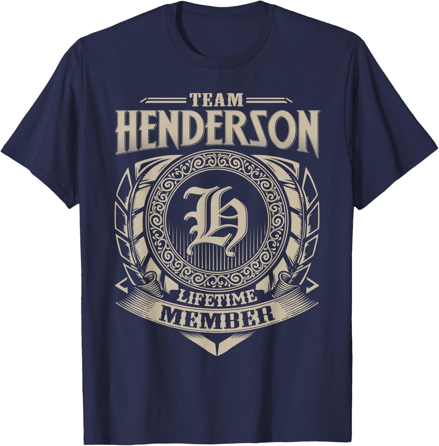 Team HENDERSON Lifetime Member Vintage HENDERSON Family T-Shirt - T-Shirt | Navy