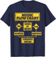 Medic Flow Chart | Combat Medic Veteran Gift T-Shirt - T-Shirt | Navy