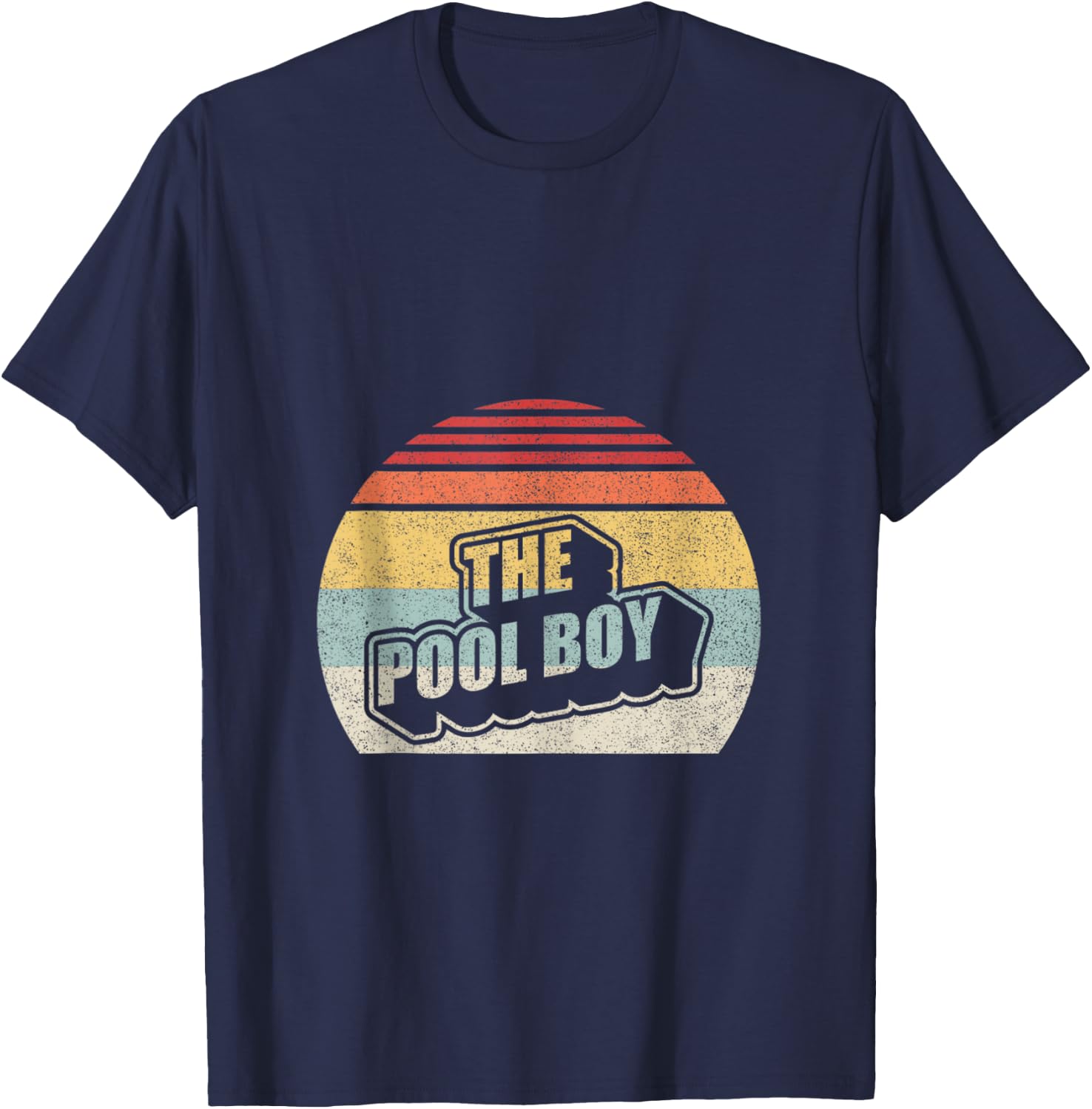 Vintage Retro The Boy Pool T-Shirt - T-Shirt | Navy