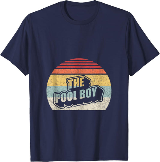 Vintage Retro The Boy Pool T-Shirt - T-Shirt | Navy
