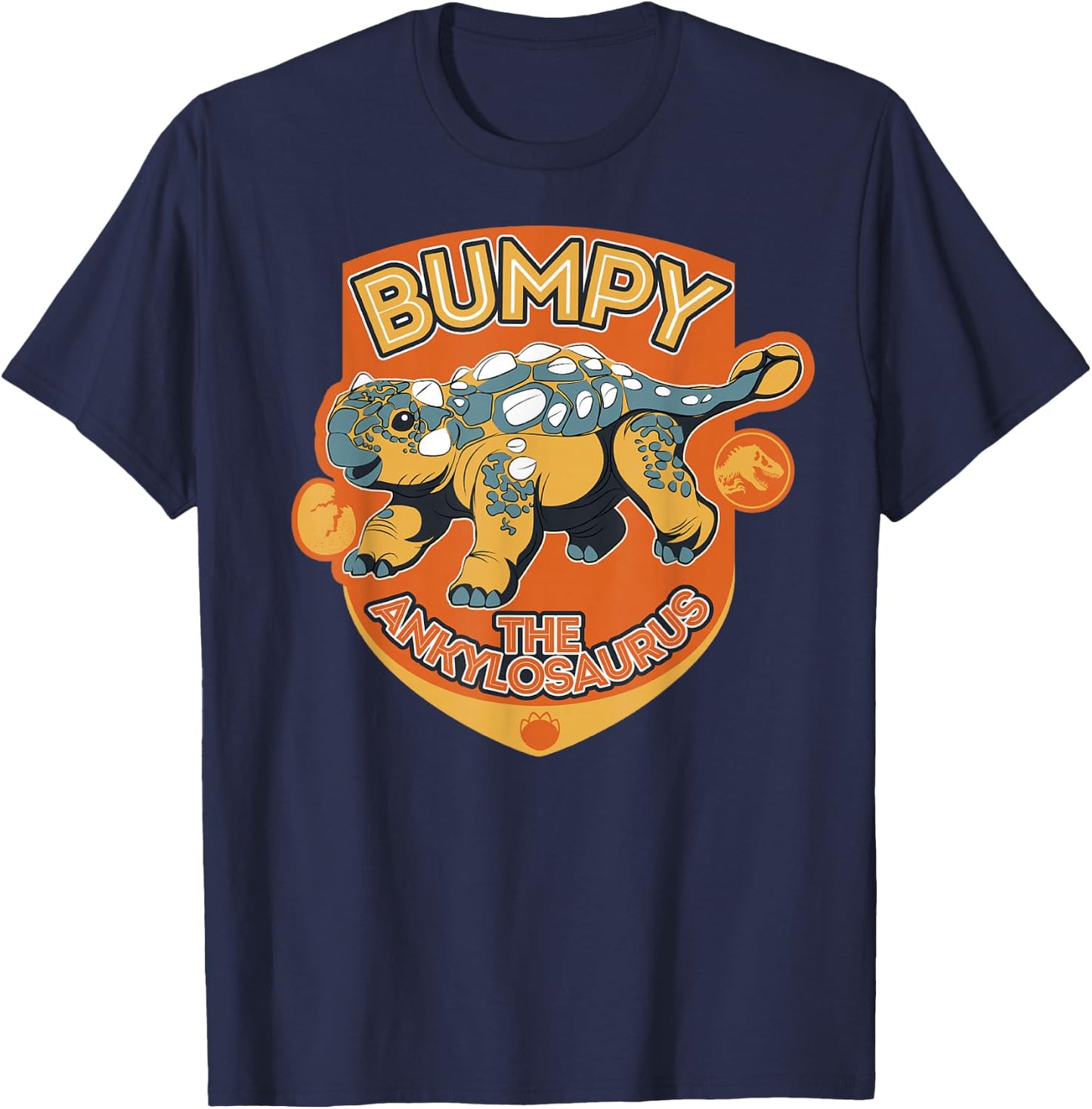 Jurassic World: Camp Cretaceous Bumpy The Ankylosaurus Small T-Shirt - T-Shirt | Navy