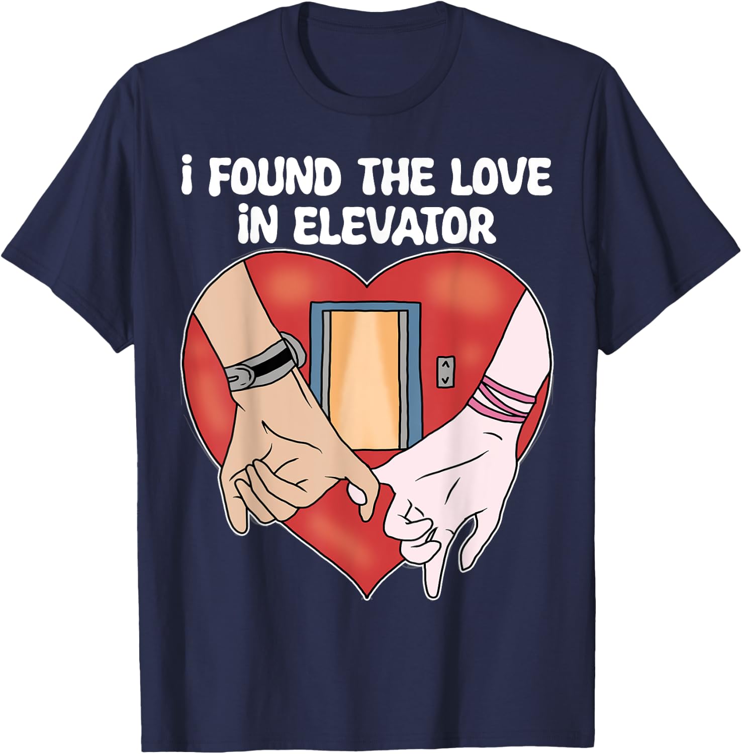 Elevator Installer Funny Elevator Mechanic T-Shirt - T-Shirt | Navy