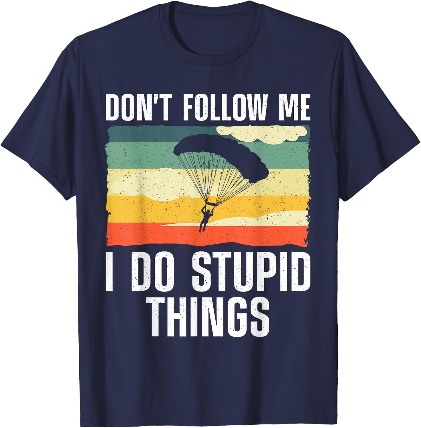 Funny Skydiving Art Women Parachute Indoor Skydiver T-Shirt - T-Shirt | Navy