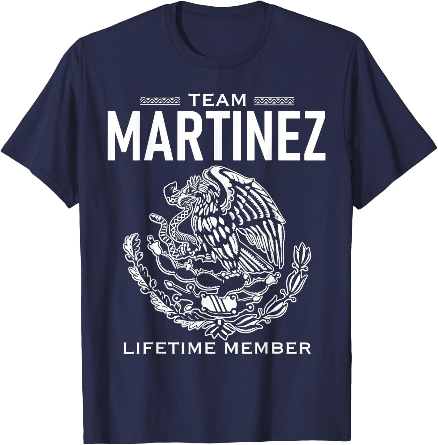 Team Martinez Lifetime Member Gift Shirt Proud Surname T-Shirt - T-Shirt | Navy