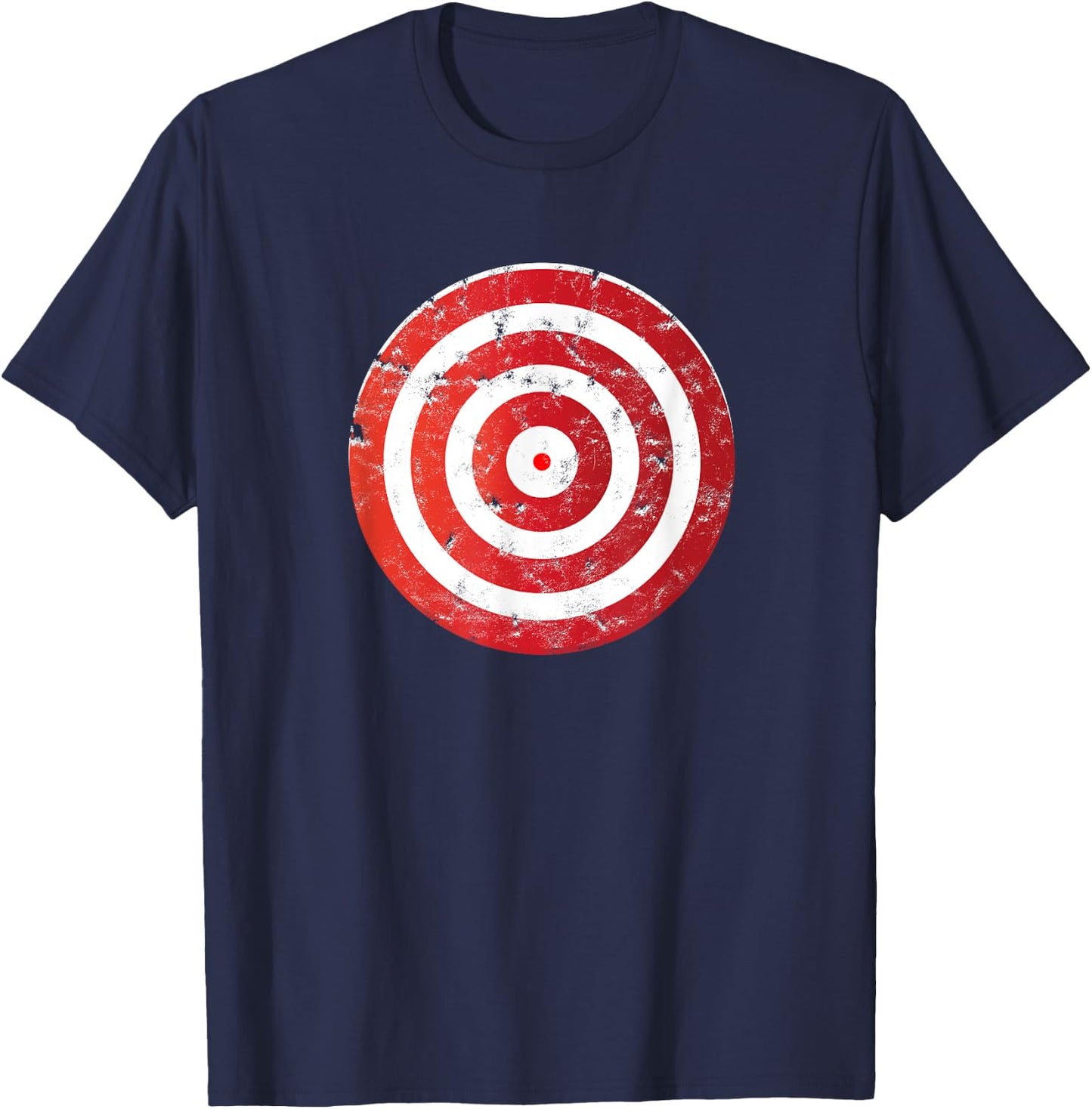Vintage Bullseye Target Bulls Eye - Target Shooting Sports T-Shirt - T-Shirt | Navy