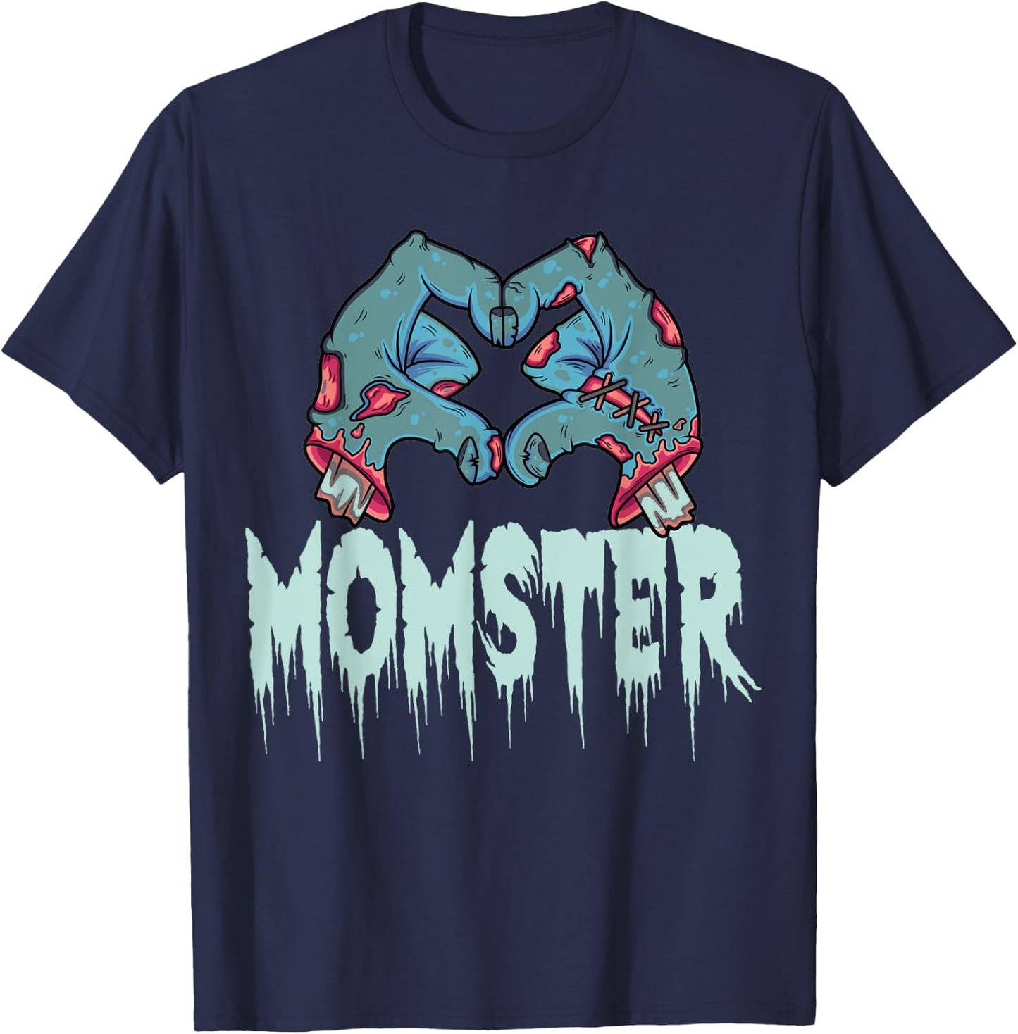 Momster Halloween Momster Family Matching Costume T-Shirt - T-Shirt | Navy