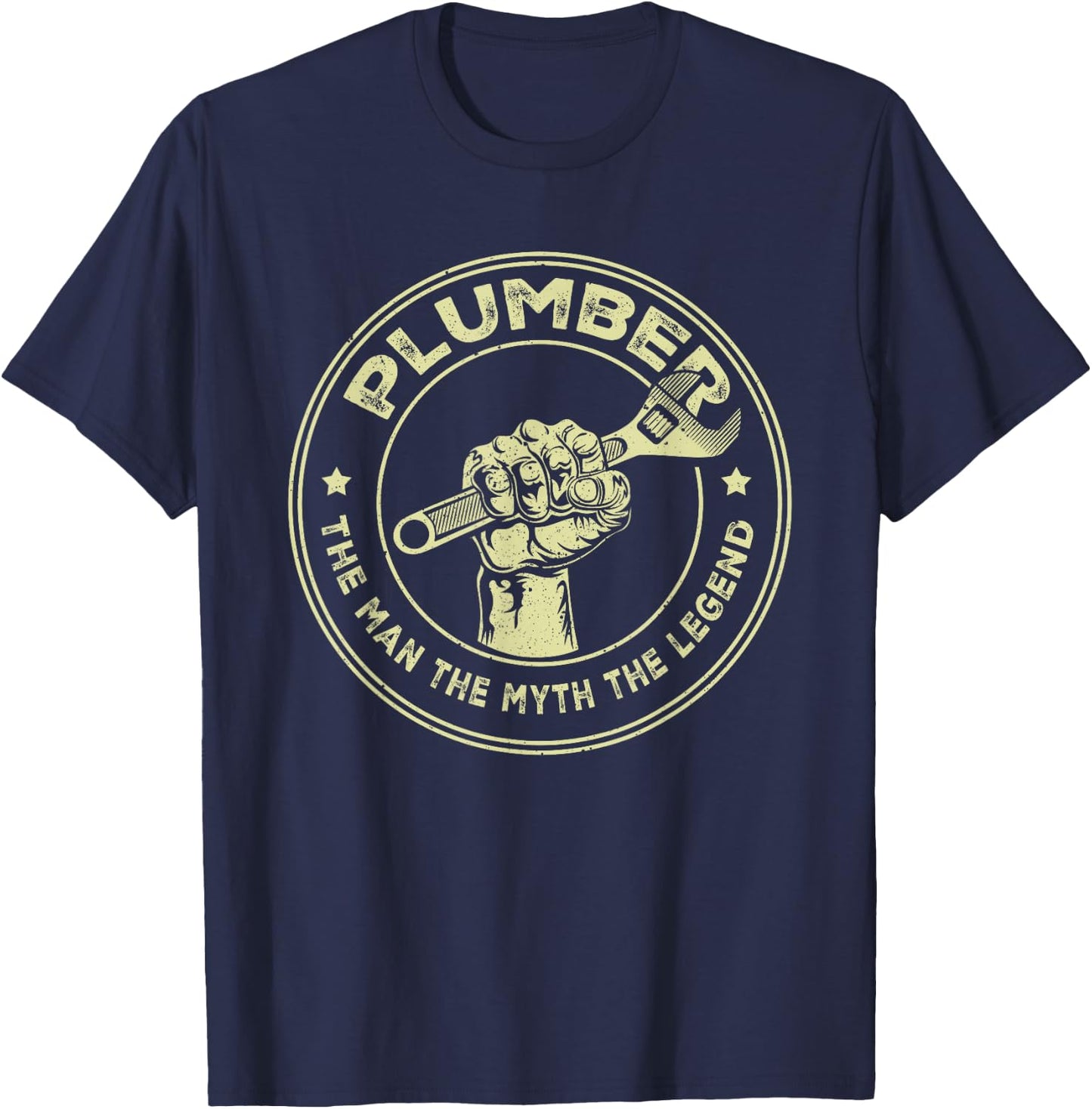Plumbing Graphic Design Plumber Dad T-Shirt - T-Shirt | Navy