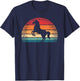 Retro Horse Vintage Horseback Riding Western Men Women Kids T-Shirt - T-Shirt | Navy