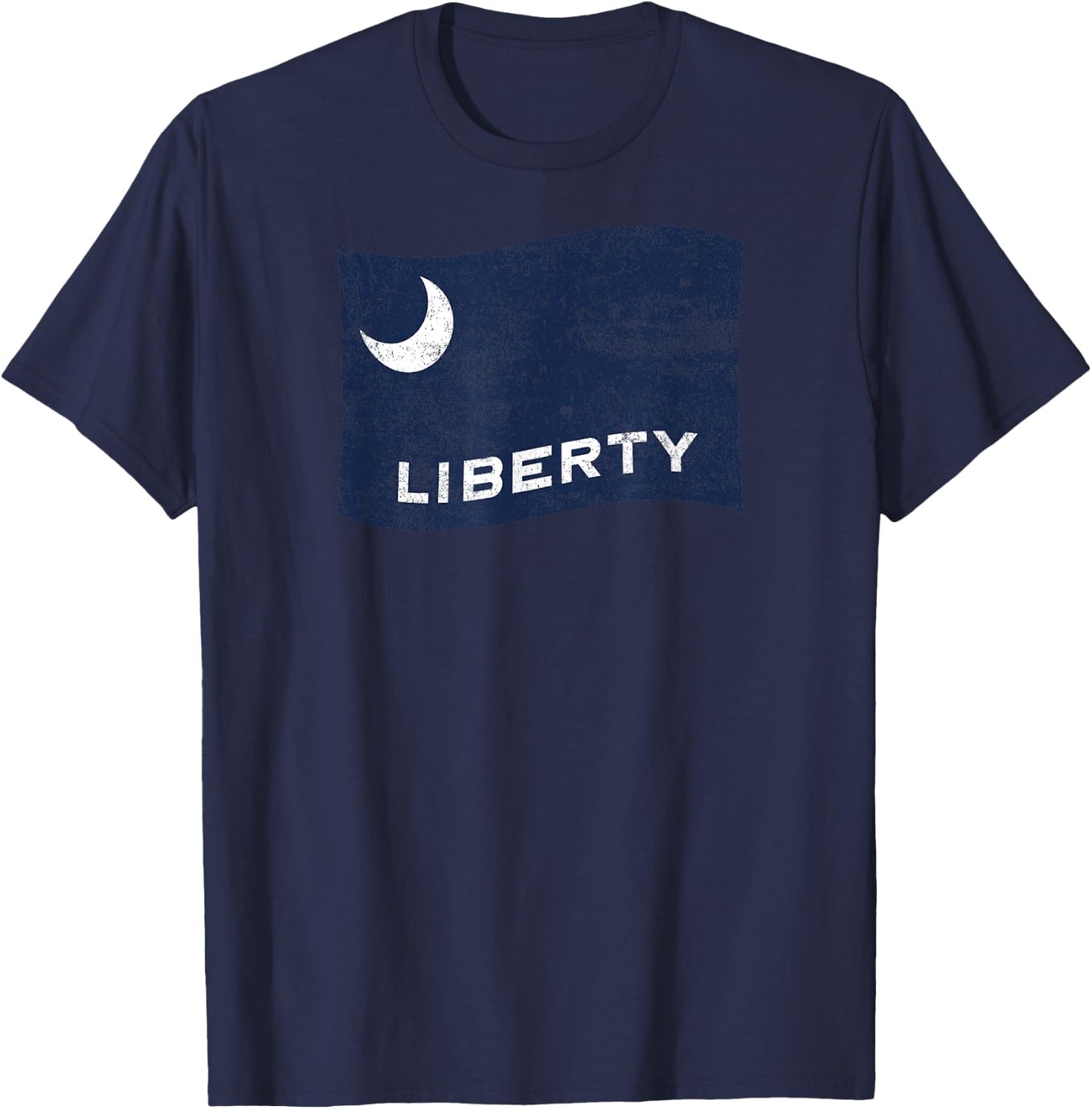 Moultrie Flag – Liberty American History Patriotic T-Shirt - T-Shirt | Navy