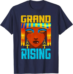 Grand Rising Kemetic Ancient Egyptian History Anime T-Shirt - T-Shirt | Navy