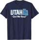 UTAH - state slogan get me two finger hand retro 90s action T-Shirt - T-Shirt | Navy