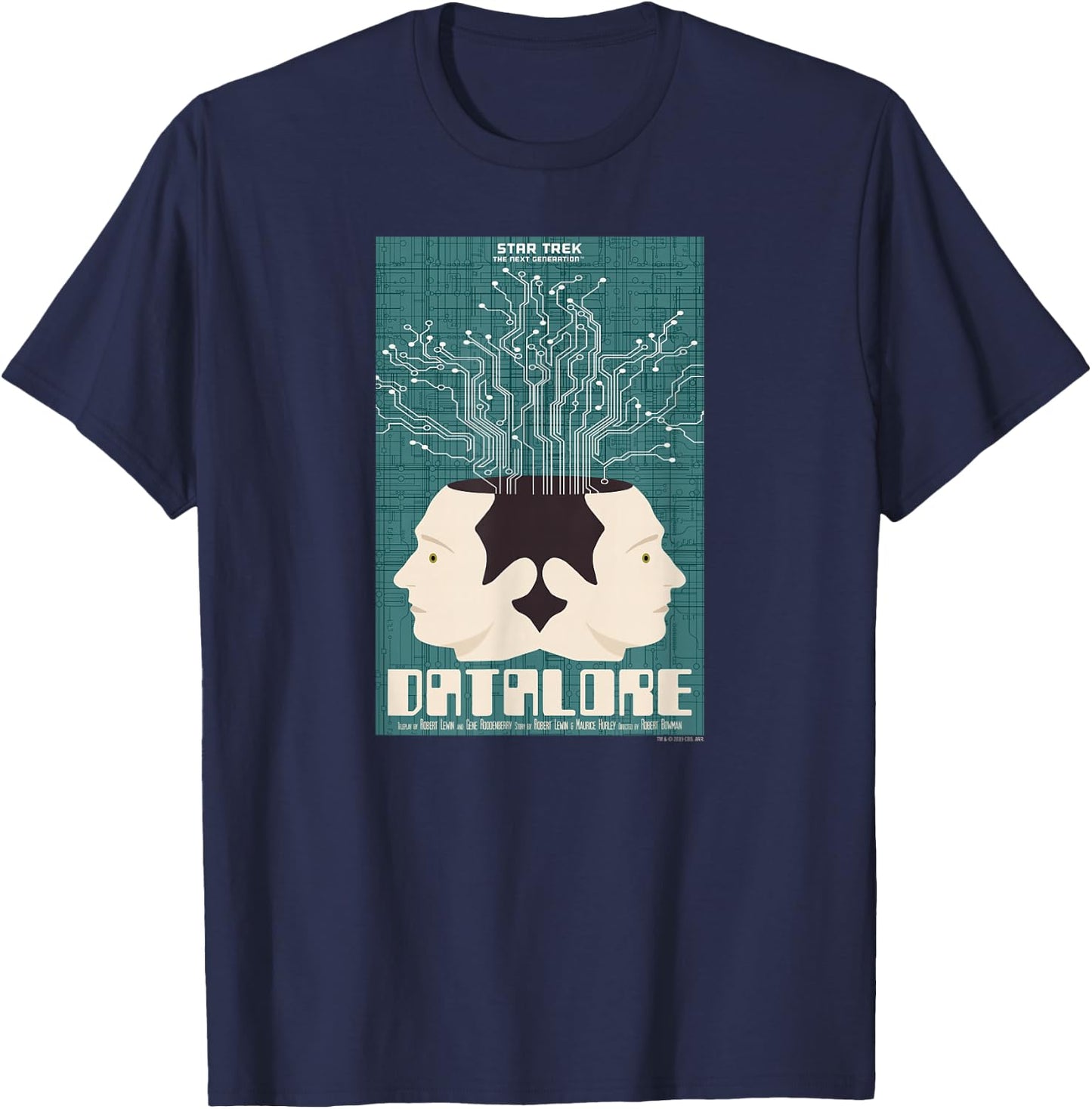 Star Trek: The Next Generation Juan Ortiz Datalore T-Shirt - T-Shirt | Navy
