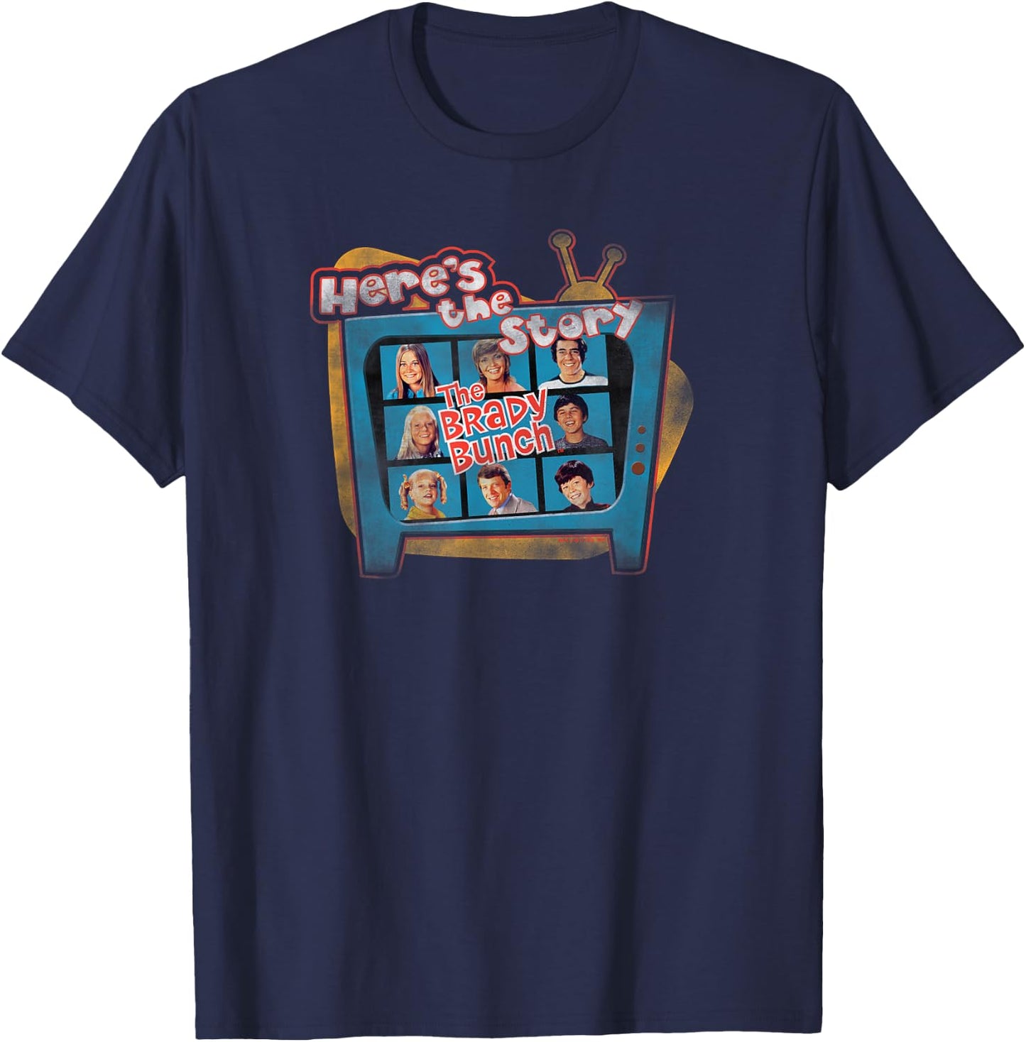 Brady Bunch Here's The Story T-Shirt - T-Shirt | Navy