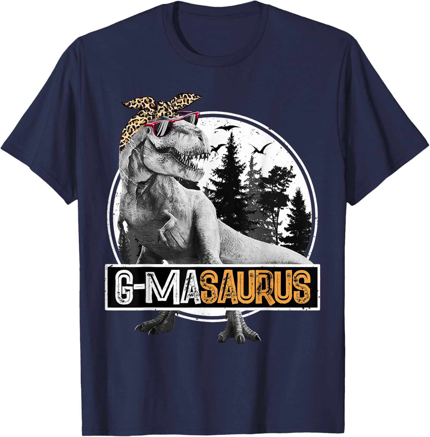 G-ma saurus T rex Dinosaur G-maSaurus Matching Family T-Shirt - T-Shirt | Navy