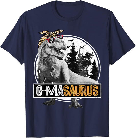 G-ma saurus T rex Dinosaur G-maSaurus Matching Family T-Shirt - T-Shirt | Navy