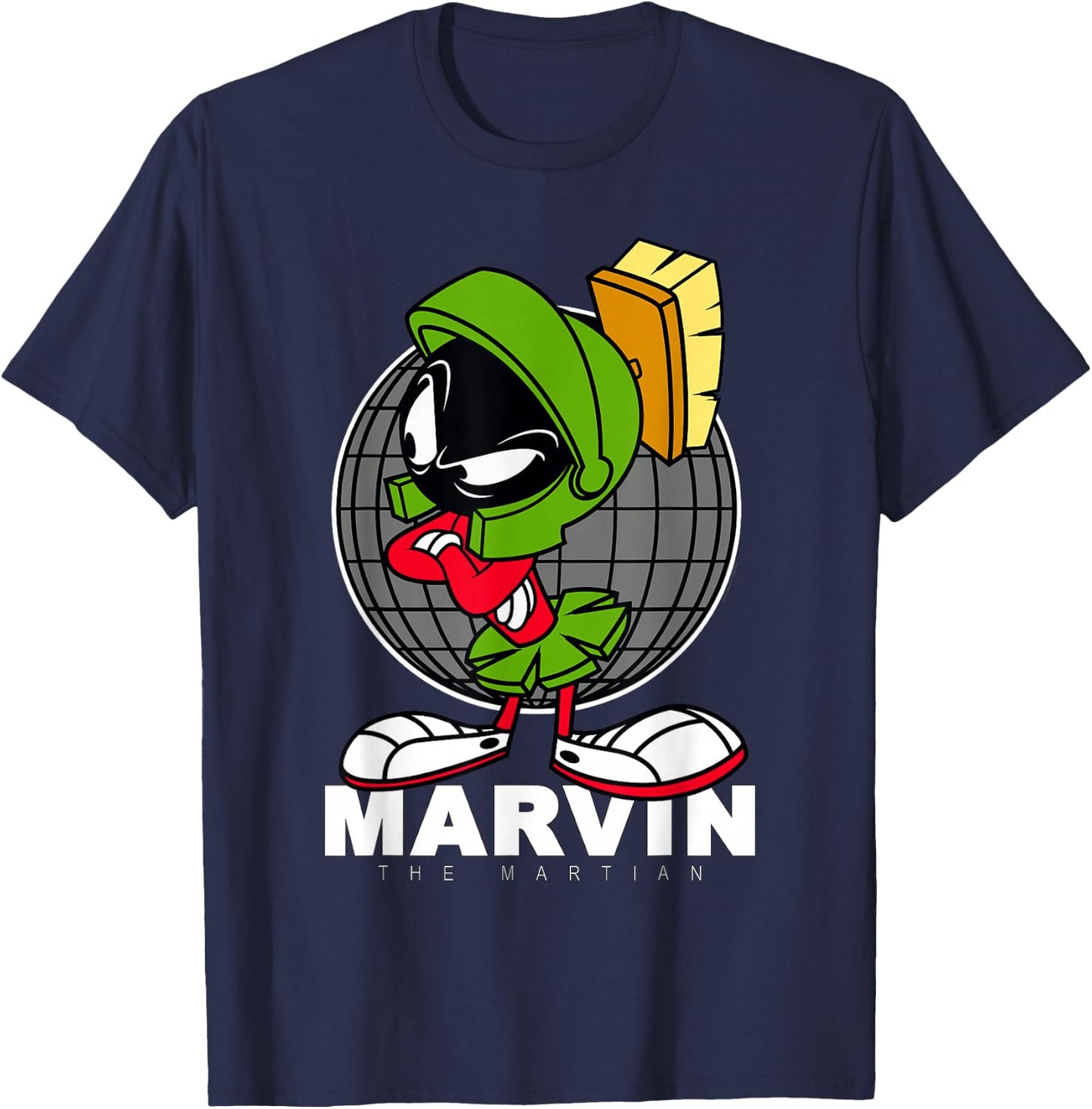 Marvin The Martian Crossed Arms T-Shirt - T-Shirt | Navy