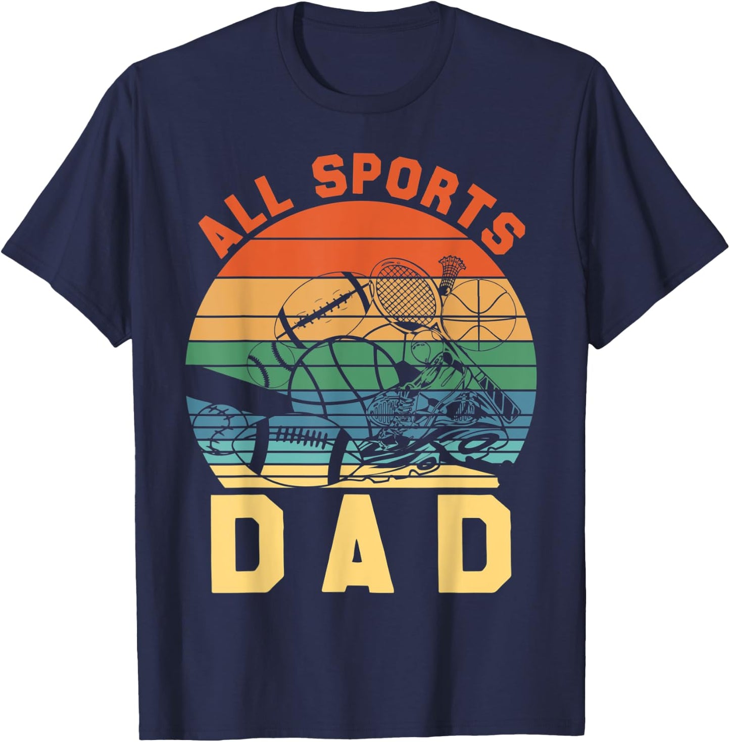 All Sports Dad T-Shirt - T-Shirt | Navy