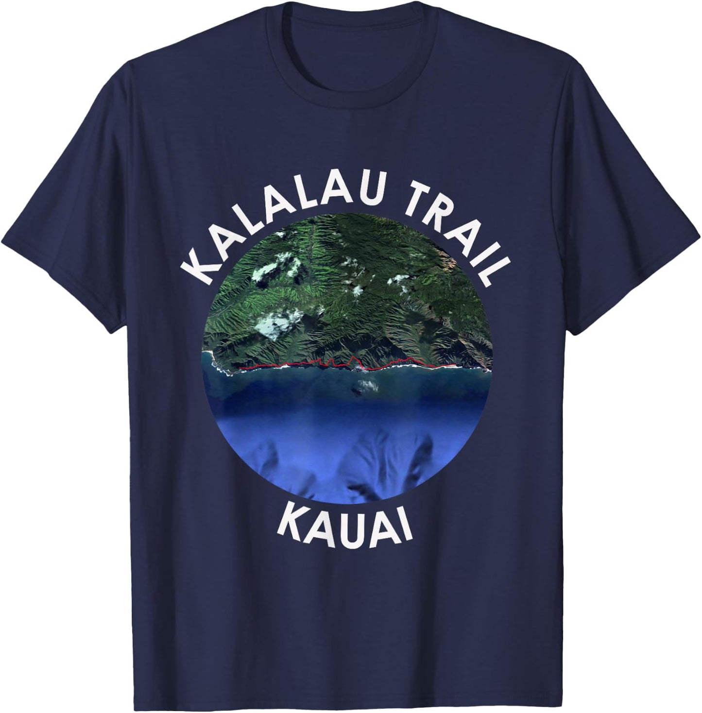 Kalalau trail shirt T-Shirt - T-Shirt | Navy