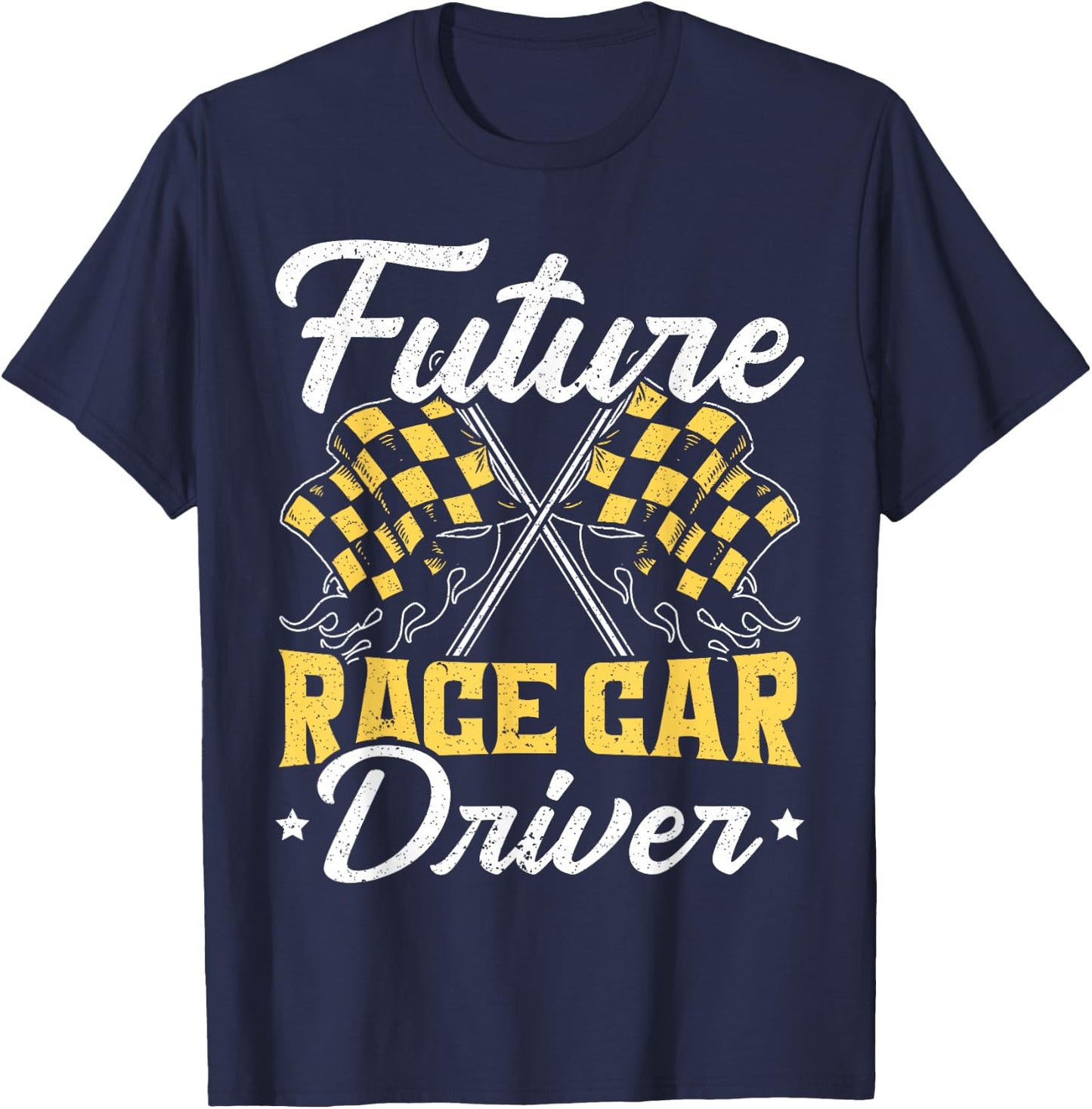 Future Race Car Driver Racer Kids Drag Racing Turbo Speed T-Shirt - T-Shirt | Navy