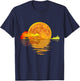 Guitar Nature Moon Music Lover Gift Acoustic Guitar T-Shirt - T-Shirt | Navy