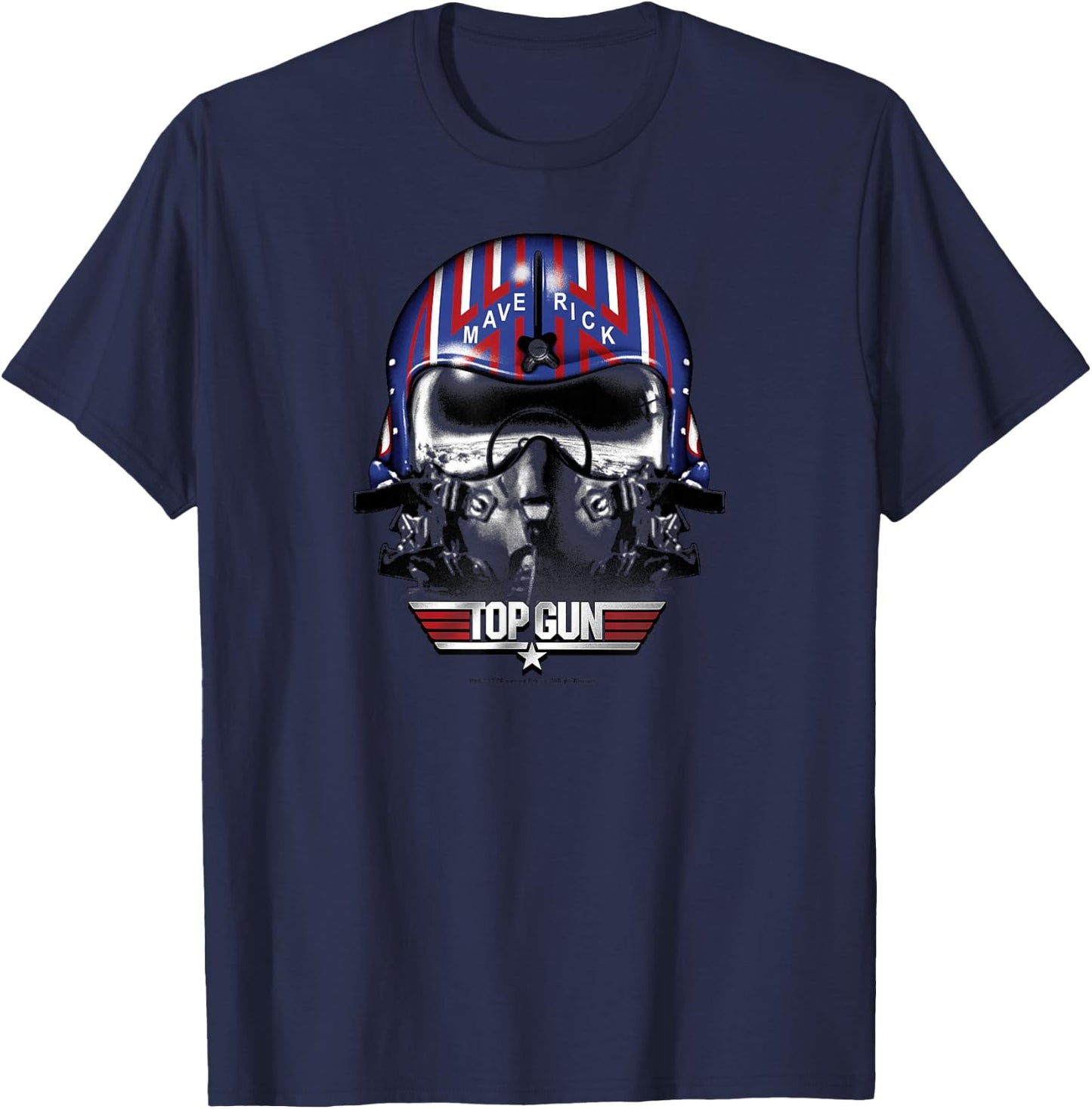 Top Gun Maverick Helmet T-Shirt - T-Shirt | Navy