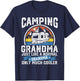 Camping Grandma Funny Camper RV Retro Outdoors Gift T-Shirt - T-Shirt | Navy