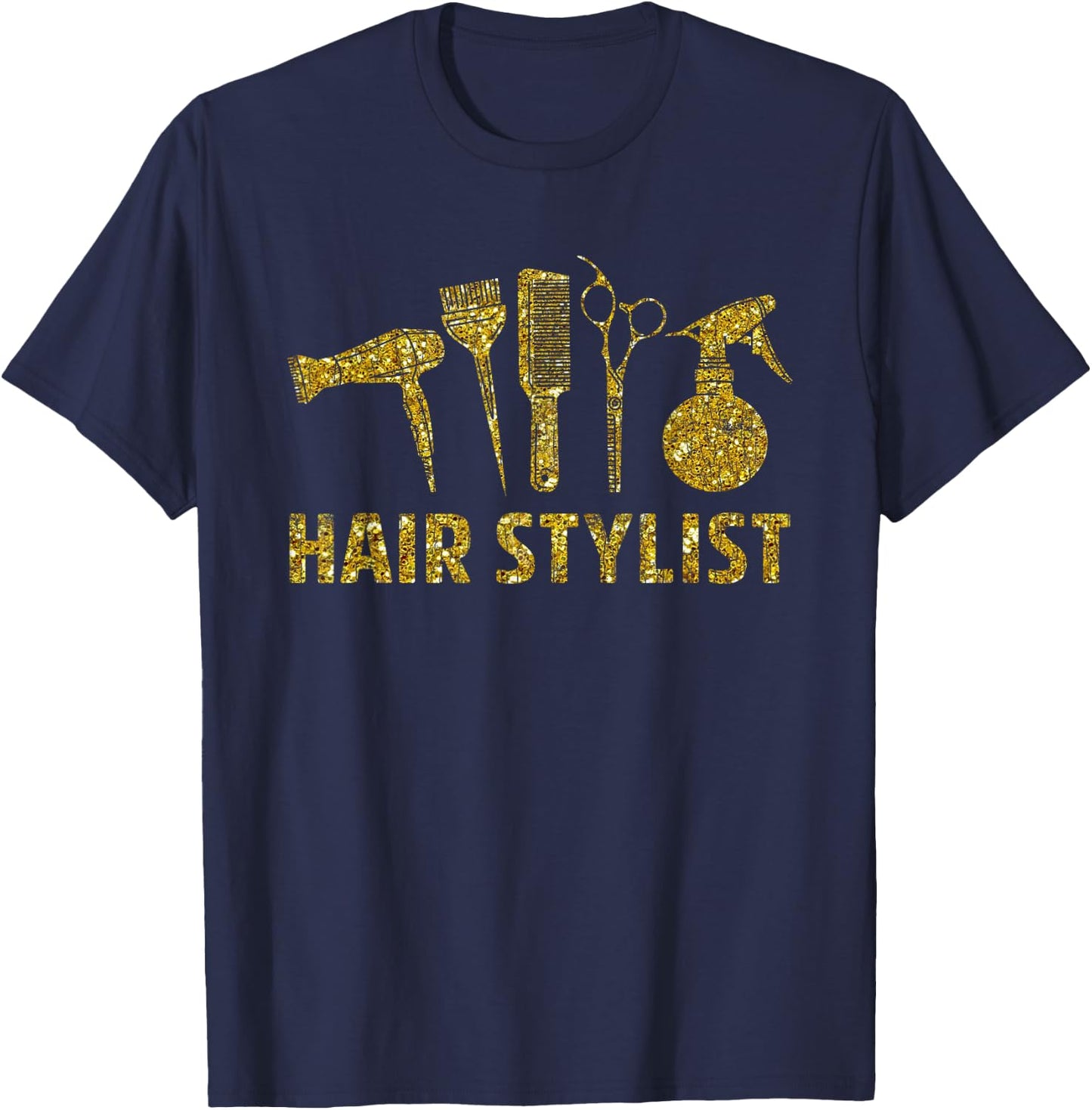 Hairstylist Funny Hairdresser Barber Graphic T-Shirt - T-Shirt | Navy