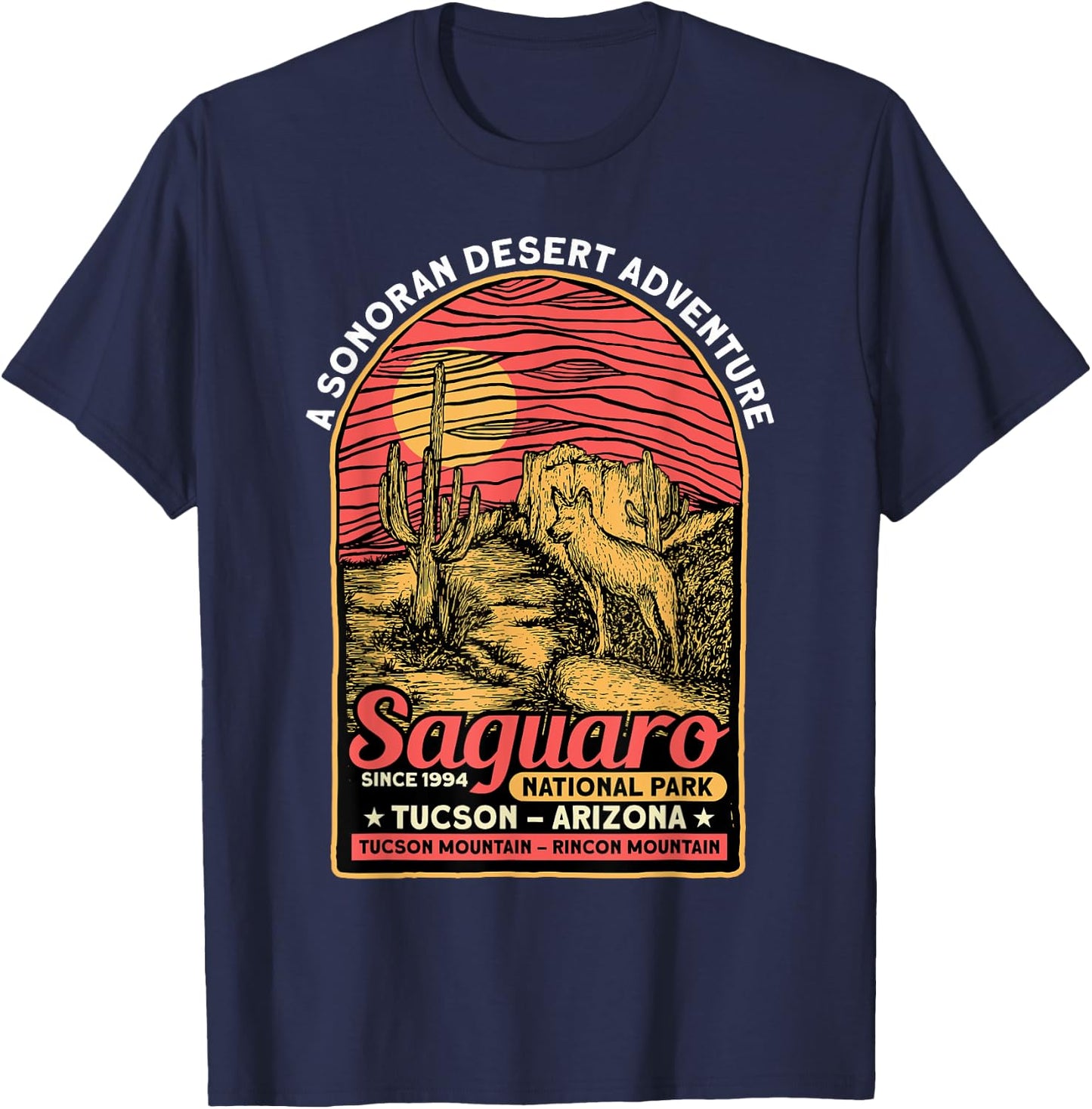 Saguaro National Park Sonoran Desert Tourist Souvenirs T-Shirt - T-Shirt | Navy
