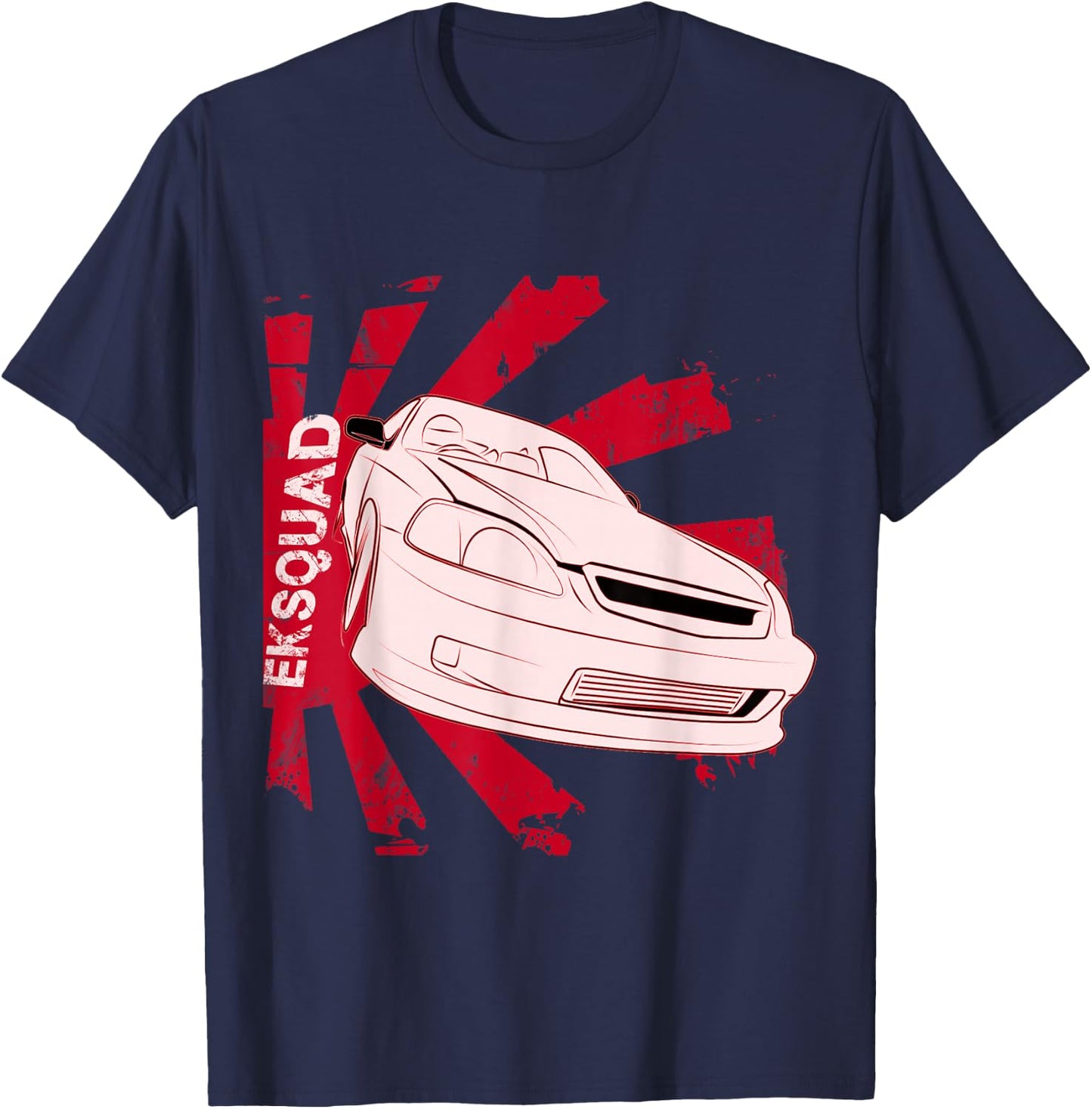EK JDM EK Squad Japan car T-Shirt - T-Shirt | Navy