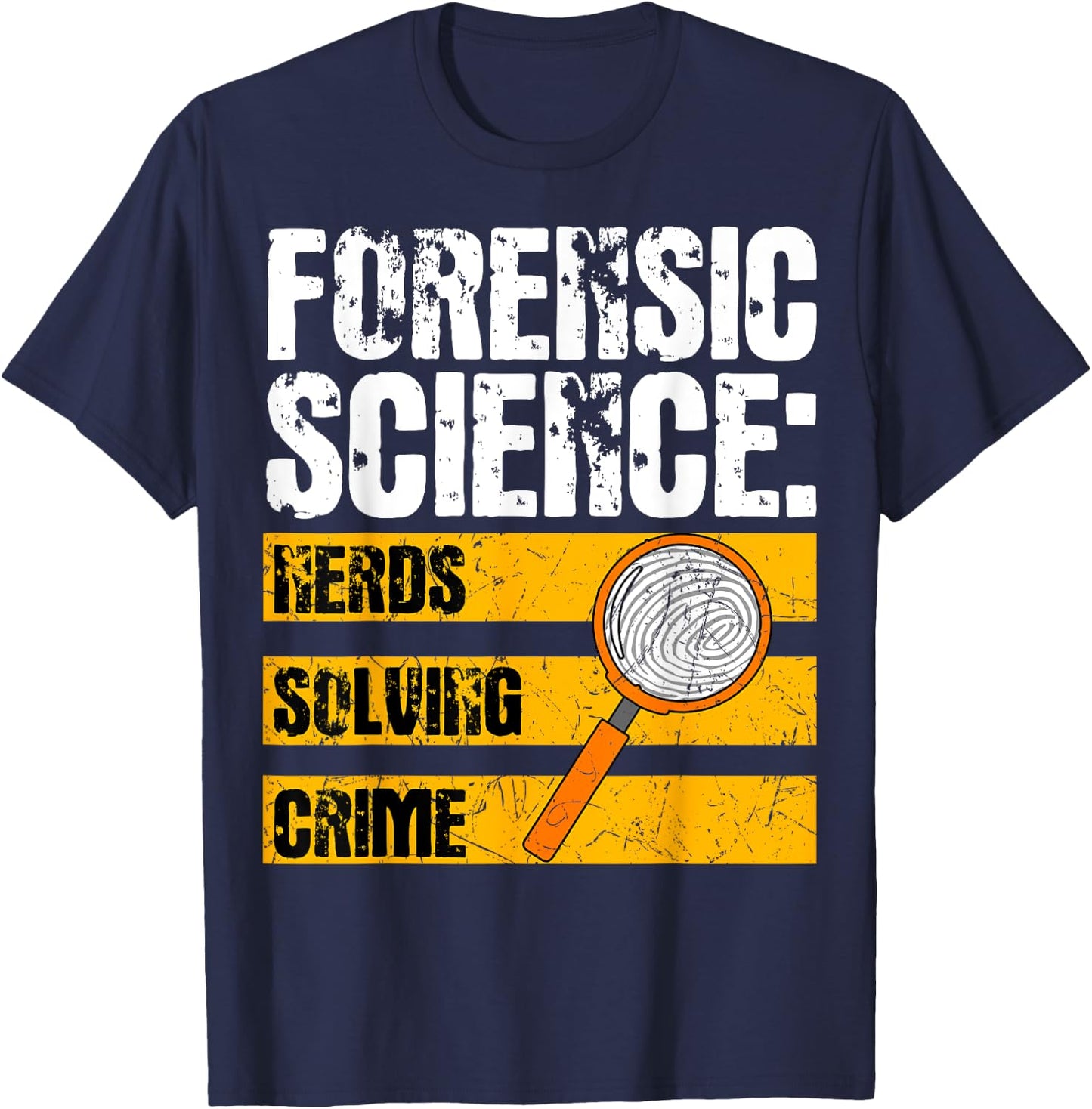 Forensic Science Autopsy Investigator Nerds Solving Crime T-Shirt - T-Shirt | Navy