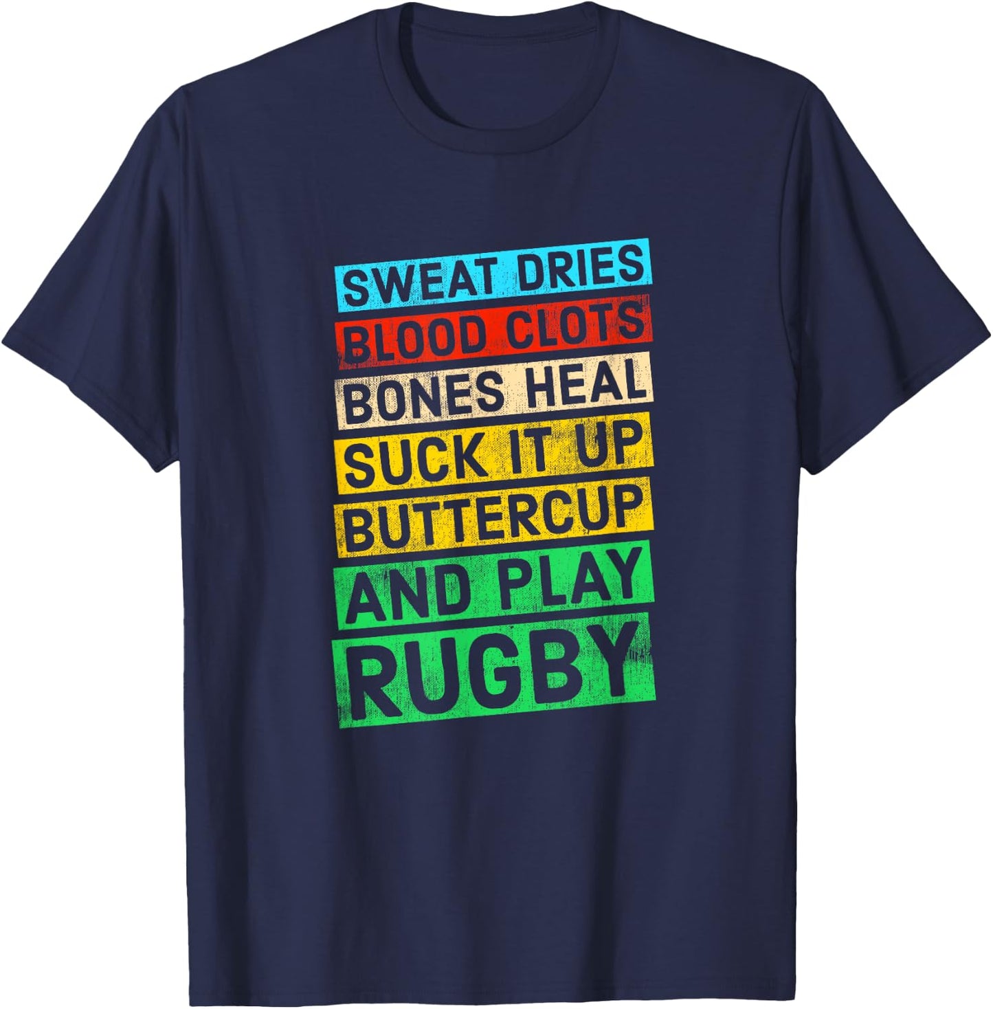Play Rugby Quote T-Shirt - T-Shirt | Navy