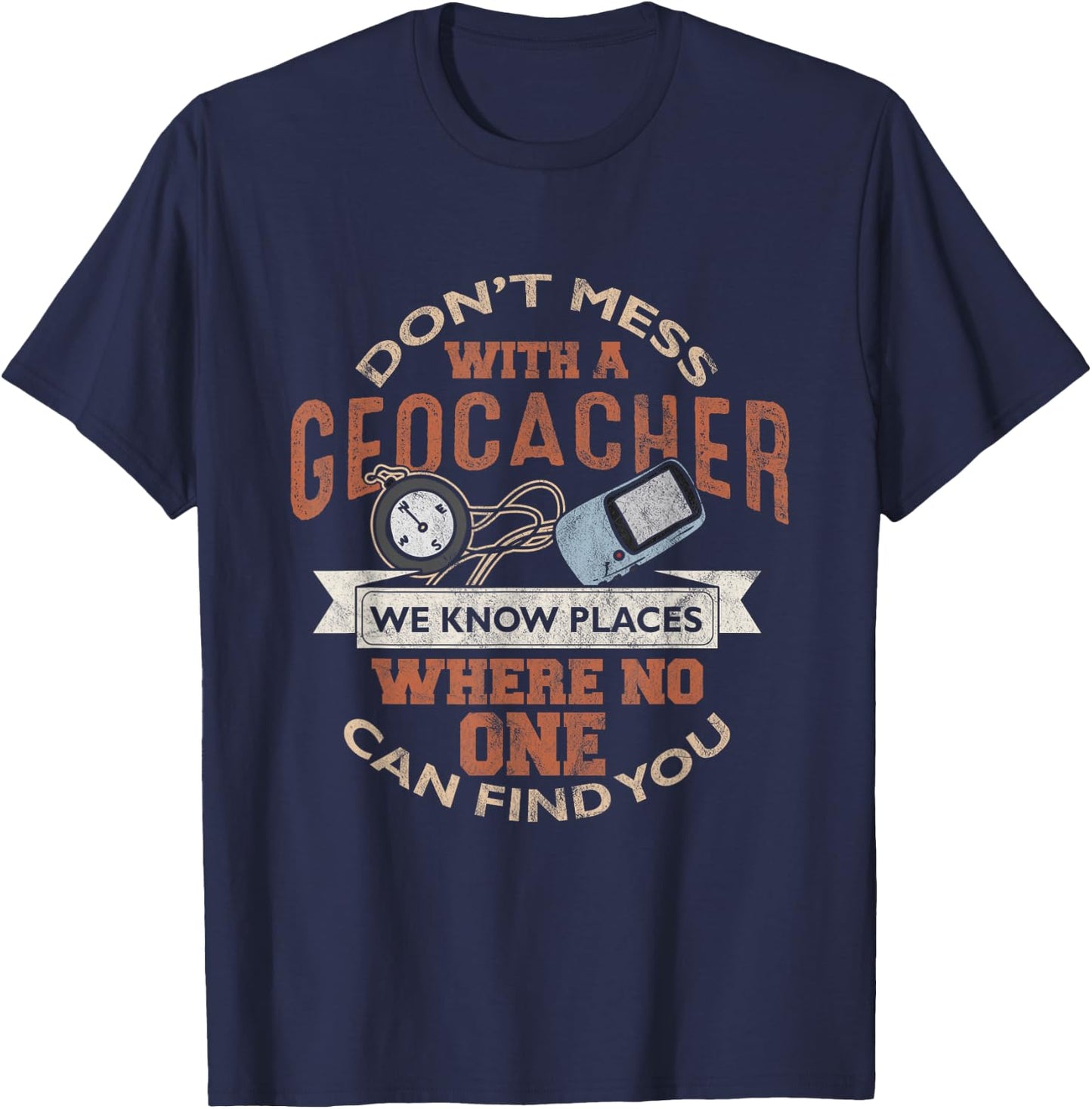 Geocache Geocaching Treasure Hunt Boys Men T-Shirt - T-Shirt | Navy